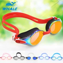 Whale Brand Mirror lenses swimming goggles with CE certificate cool high quality swimming goggle
