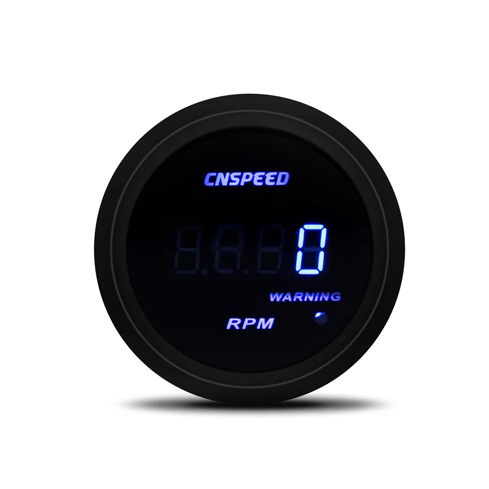 YOMI 2" 52mm digital turbine car pulse meter water temperature PSI oil pressure oil gauge tachometer voltmeter - Цвет: Tachometer