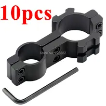 10 шт. охотничий Факел лазерный прицел крепления 25 мм кольцо 19 мм маленькое кольцо Крепление фонарик для кемпинга Weaver рейка крепление