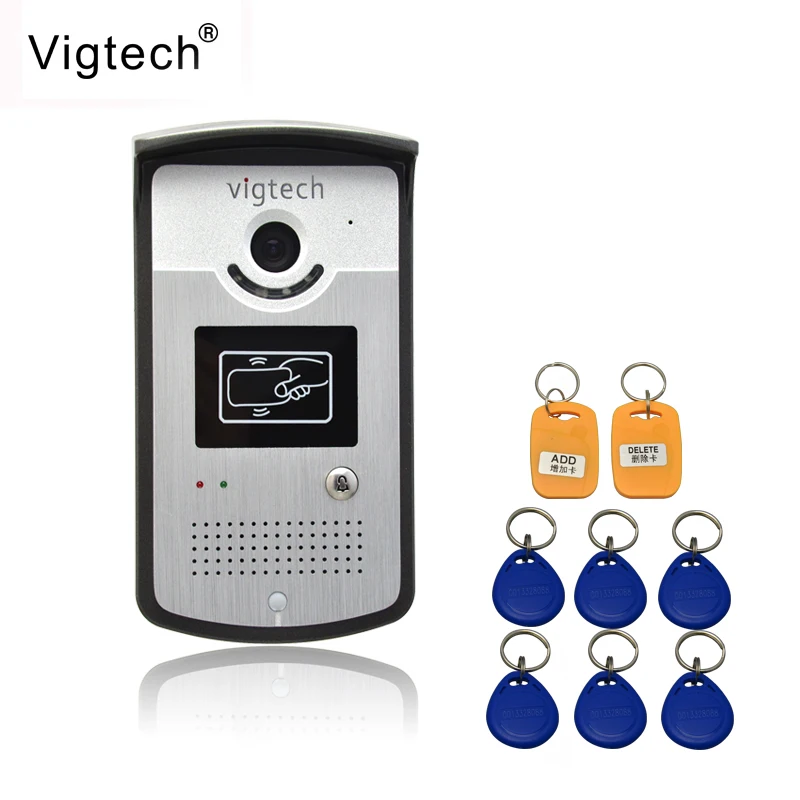 Vigtech видео телефон двери с внутренней системой ключей колокол Наружный блок - Фото №1