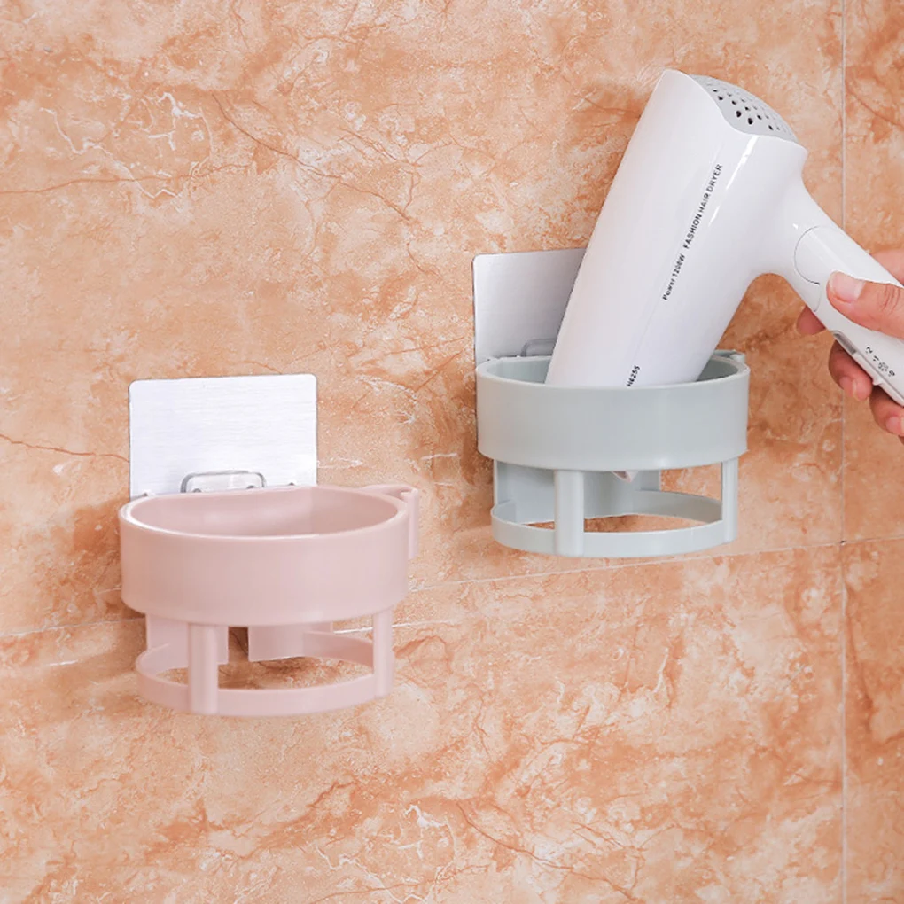 مجفف الشعر حامل الحمام ABS جدار حامل قوي لاصق جبل حامل الحمام تخزين الرف