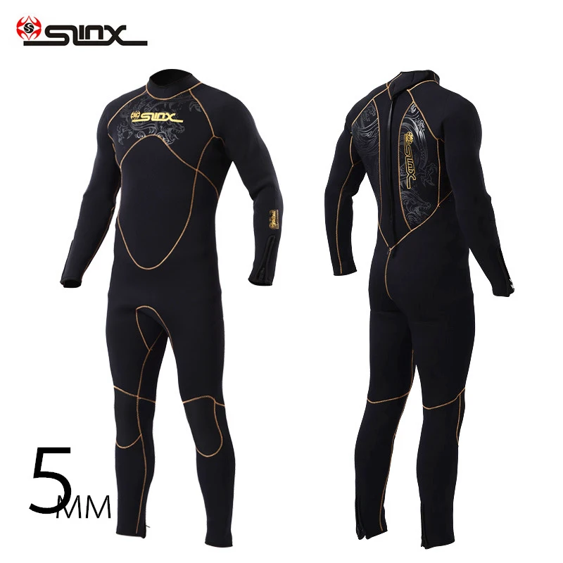 

SLINX Scuba diving 5mm wetsuit mens neoprene spearfishing full body swimwear mergulho diving kite surfing suit