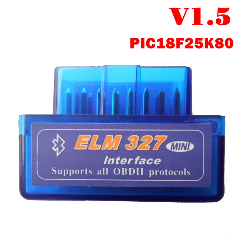 Супер Мини ELM327 V1.5 Bluetooth ELM 327 версия 1,5 с PIC18F25K80 чип OBD2/OBDII для Android Крутящий момент Автомобильный сканер кода