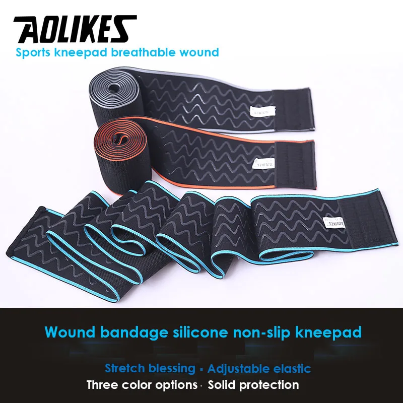 AOLIKES 1 шт. 150*8 см Вес подъема эластичный коленный бандаж для ног сжатия носки