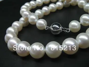 

A833 WOW! AAA 8mm round freshwater pearl Necklace 14KAClasp (B0322)