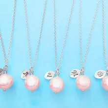 Индивидуальный подарок для невесты на заказ ожерелье, подружки невесты жемчужное ожерелье, свадебные украшения на заказ серьги для невесты ожерелье