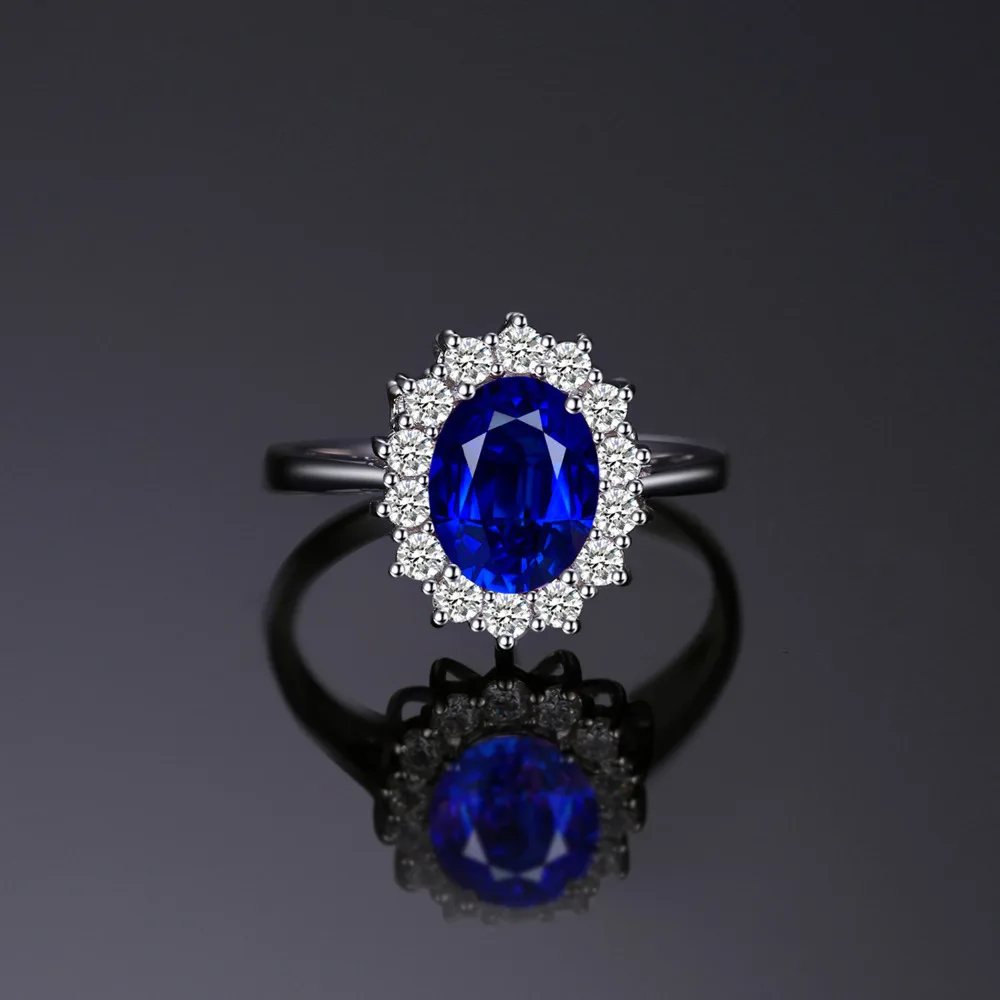 JewelryPalace Prinzessin Diana Erstellt Blau Sapphire 925 Sterling Silber  Engagement Ring Rubin Natürliche Amethyst Citrin Blau Topas _ - AliExpress  Mobile