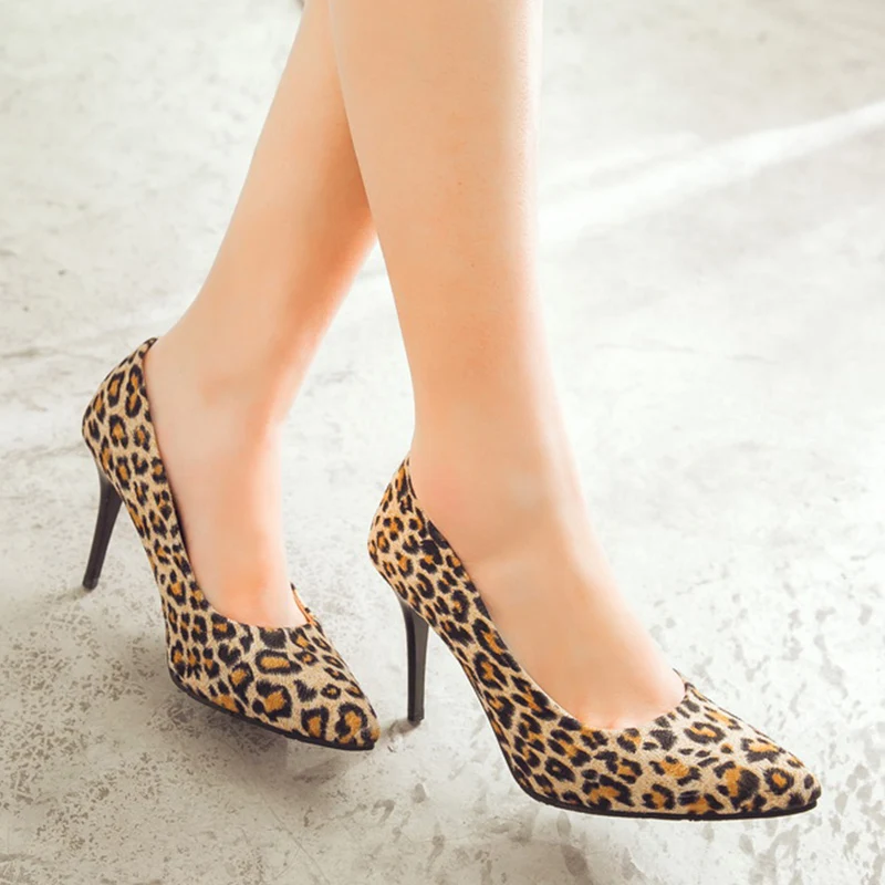Luipaard Print Schoenen Vrouwen Super Leopard Print Heels