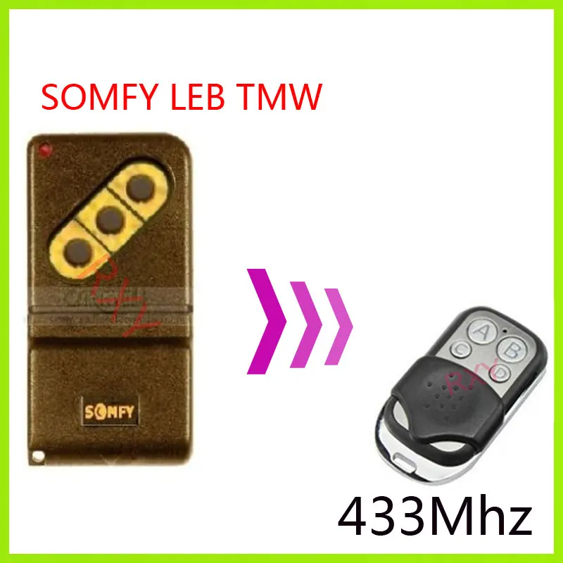 SOMFY LEB TMW4 433Mhz Remote Control Replacementin Remote Controls