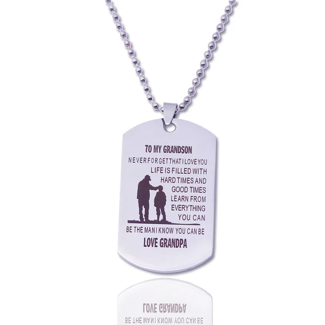 aliexpress com buy personalized dog tags grandpa pendant custom
