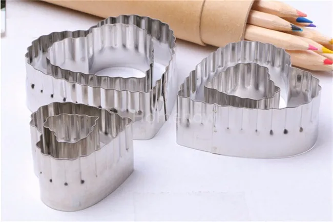 Love Heart Double Cut-out Cutter Set 3 3