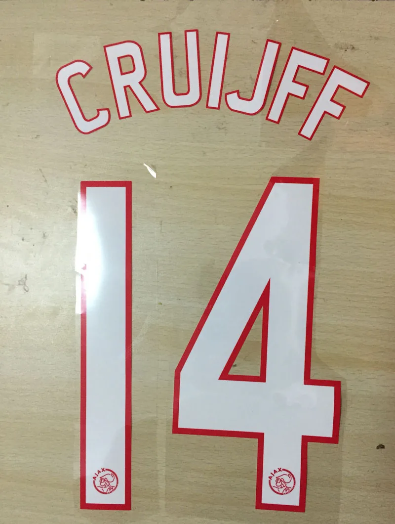 

Customize Cruyff Nameset Cruijff #14 Printing Nameset Soccer Patch