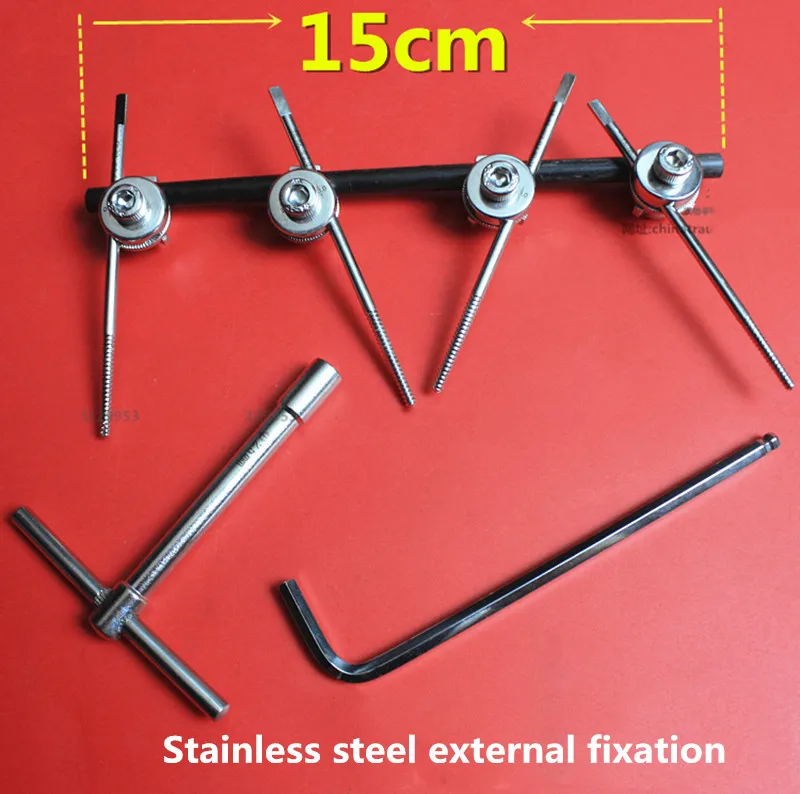 

Pet Orthopedics instrument stainless steel external fixation with self-tapping screw for VET Y