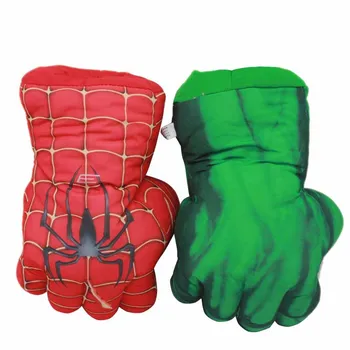 

Avengers Hulk Glove Plush Doll 25cm Soft Plush Stuffed The Marvel SuperHero Spiderman Gloves Plush Toys for Baby