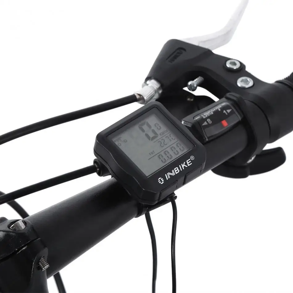INBIKE Wired Bike Computer Multi Function Waterproof Speedometer Night