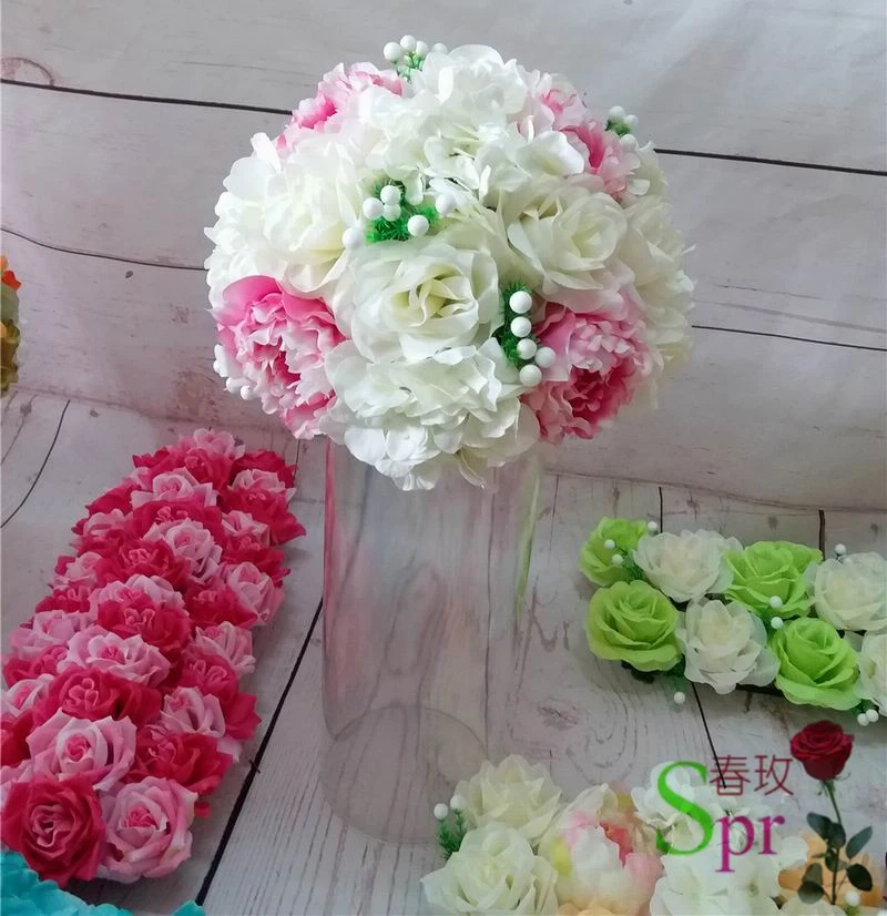 

SPRFree shipping!10pcs/lot wedding table flowers ball centerpiece wedding road lead artificial flower wall backdrop decor flore