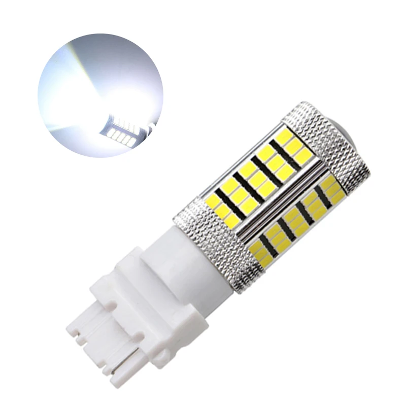 20 шт. супер яркий белый светодиодный ОД T25 3156 3157 66 SMD 2835 для автомобиля, светодиодная лампа, резервная лампа, стоп-сигнал, источник заднего стоп-сигнасветильник, стояночный сигнал, постоянный ток 12 В