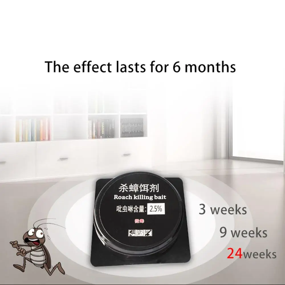 6 PCS Cockroach Poison Trap Box Pesticide Control Chain Kill Gel Bait Drug Nest Environment cockroach repellent