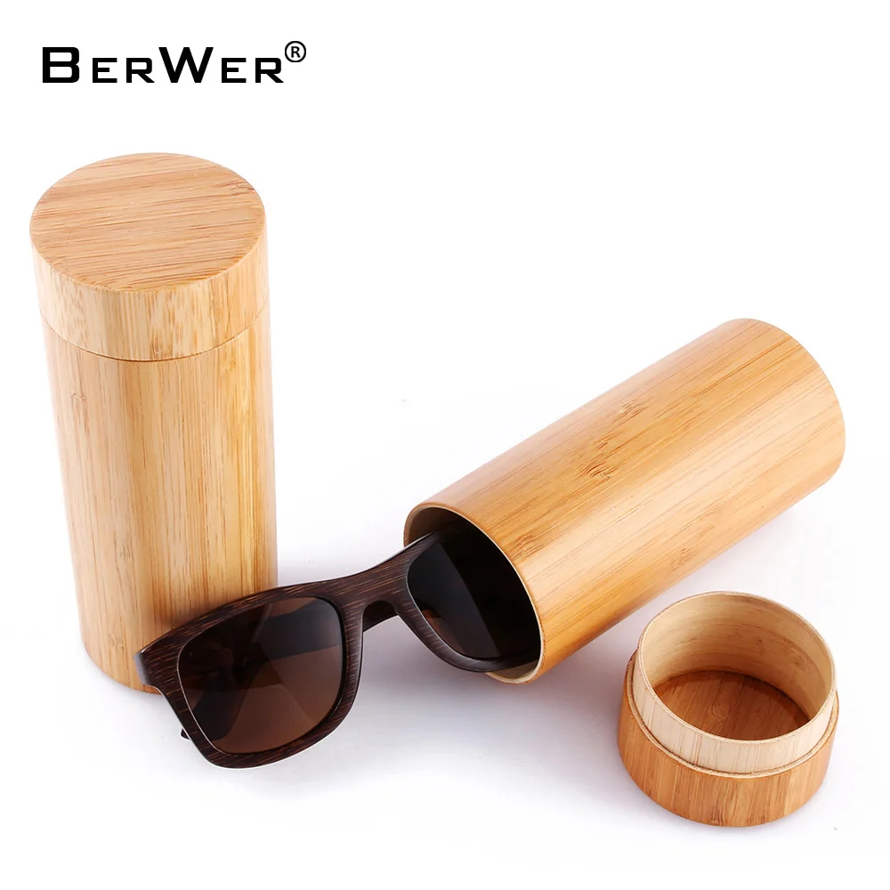 

BerWer 2019 New Bamboo Sunglasses Men Wooden Sun glasses Women Designer Mirror Original Wood Glasses