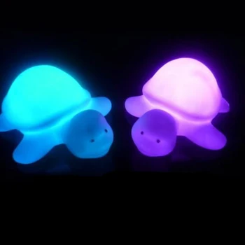 

1pcs Turtle Pattern LED Colorful Night Light Lamp Toys Gifts for Children Party Christmas Decoration Colorful Flashing Lights
