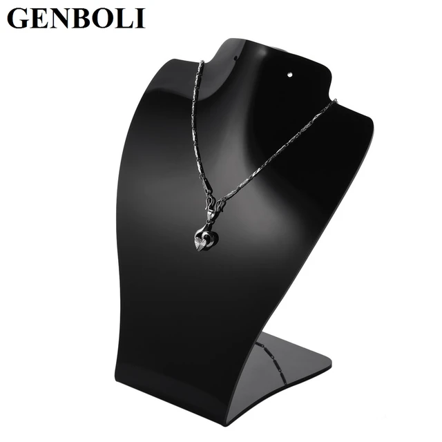 Genboli Jewelry Pendant Earring Display Black Plexigl Earrings Genboli Jewelry Pendant Earring Display Black Plexigl Earrings Necklace Stand Holder Mannequin