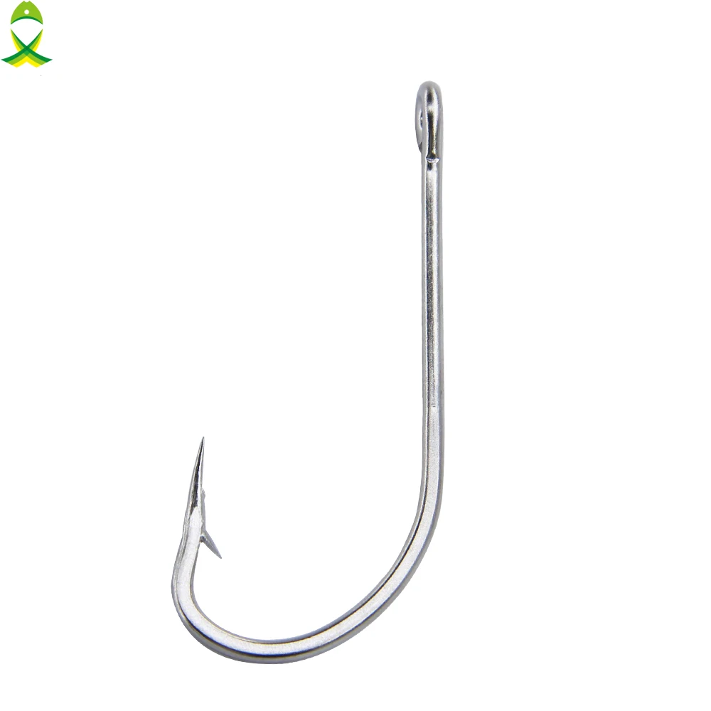 

JSM 30pcs 34007 Stainless Steel Fishing Hooks Long Shank Saltwater Carp Fishhooks Size 2/0 3/0 4/0 5/0 6/0 7/0 8/0 9/0 10/0
