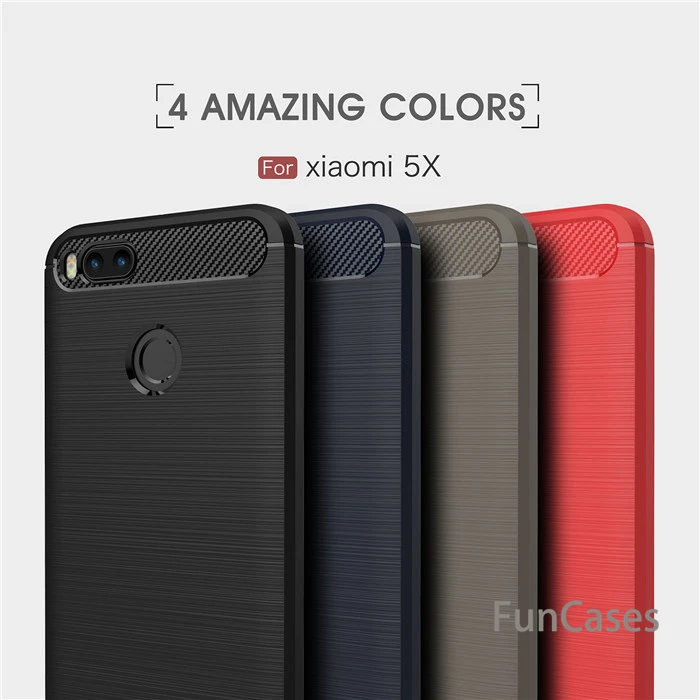 cheap For Xiaomi Mi 5 5S 5S PLUS 5C 5X A1 6 case Carbon Fiber Anti drop TPU Soft Cover For MI5 MI5s PLUS MI6 MI5c Max Mix 2 Note 3