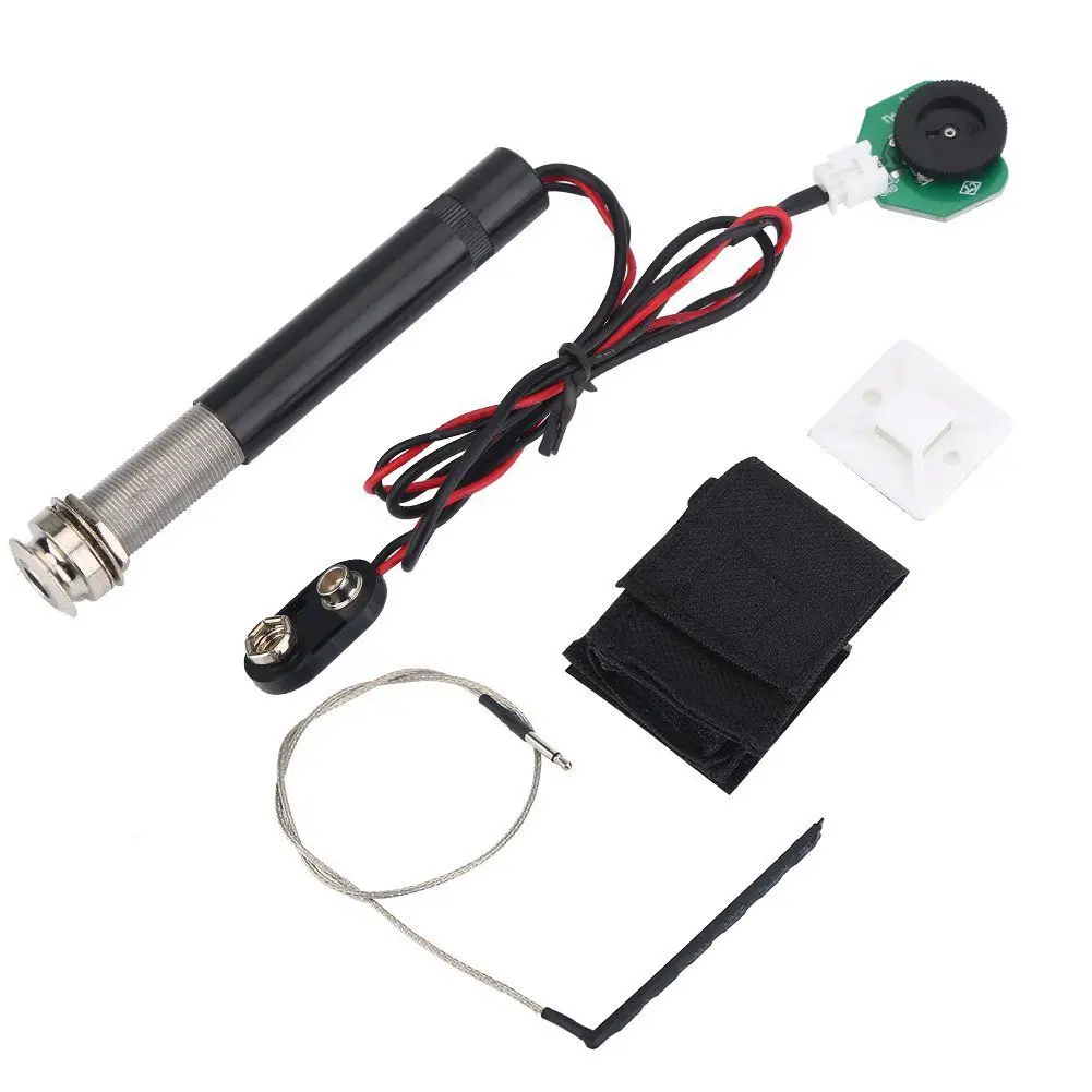 Горячая 1 шт. активный громкоговоритель с наконечником Jack Preamp Piezo Pickup Kit для