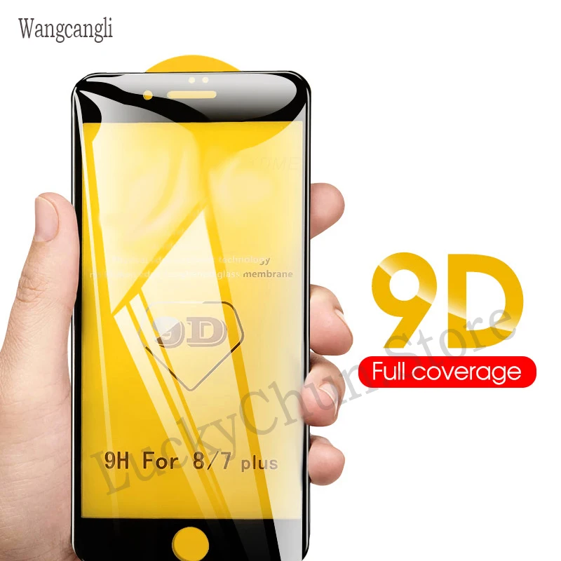 

EVLARUBY 9D Protective Glass for iPhone 7 Screen Protector iPhone 8 Xr Xs Max Tempered Glass on iPhone X 6 6s 7 8 Plus Xs Glass