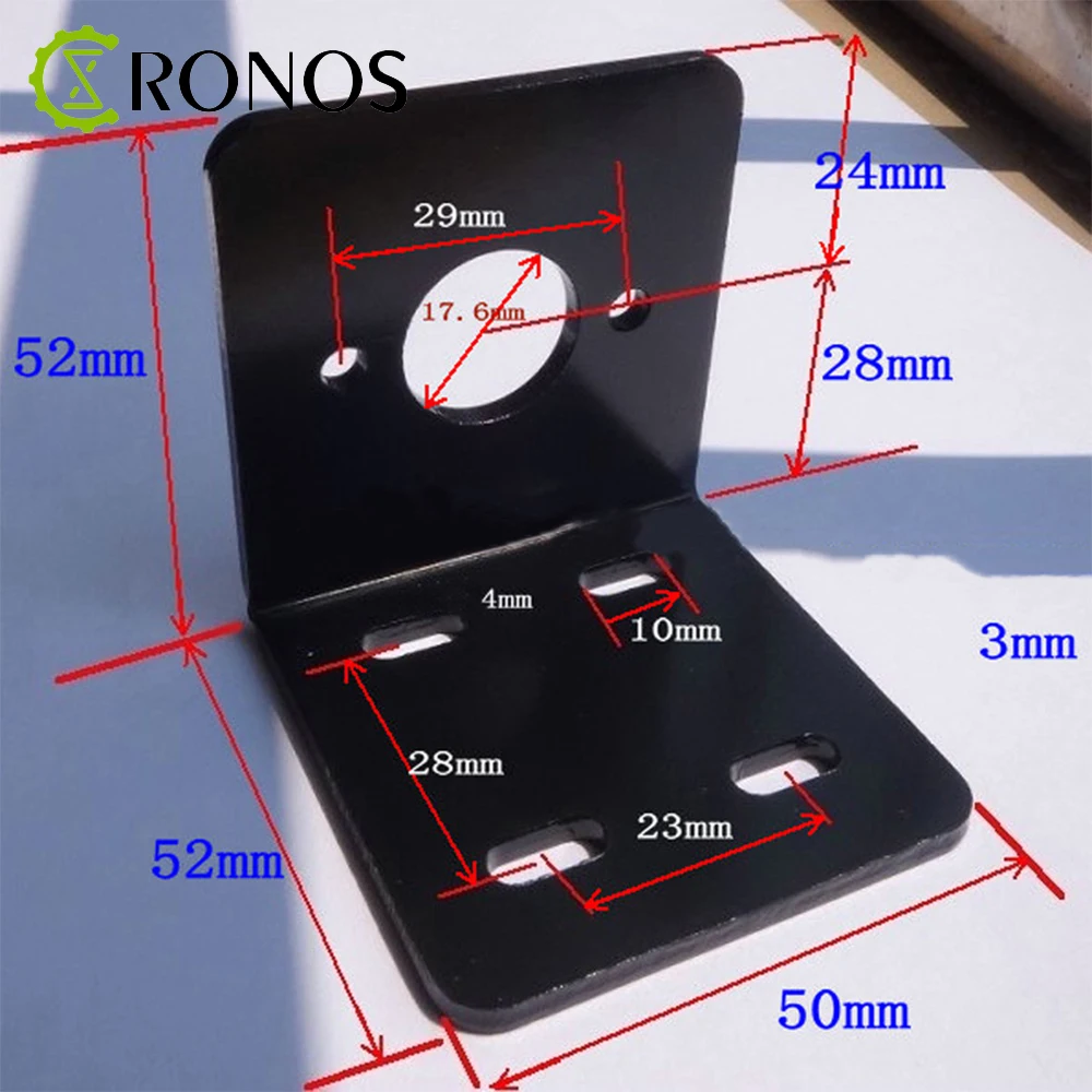 

775 7 Series Motor Bracket Support Motor Fixed Base L Shaped Aluminum Metal For DIY Toy Model Mounting Bracket