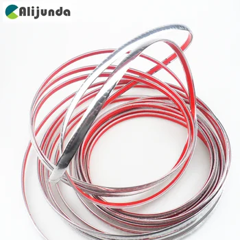 

10mm X15m Car Chrome Styling Accessories Decoration Trim Strip for Porsche Cayenne Macan Macan S Panamera Cayman Carrera Porsche