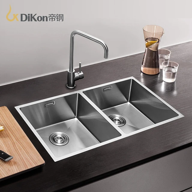 DiKon SC03 Kitchen Sink Deluxe 304 Stainless Steel Above Counter