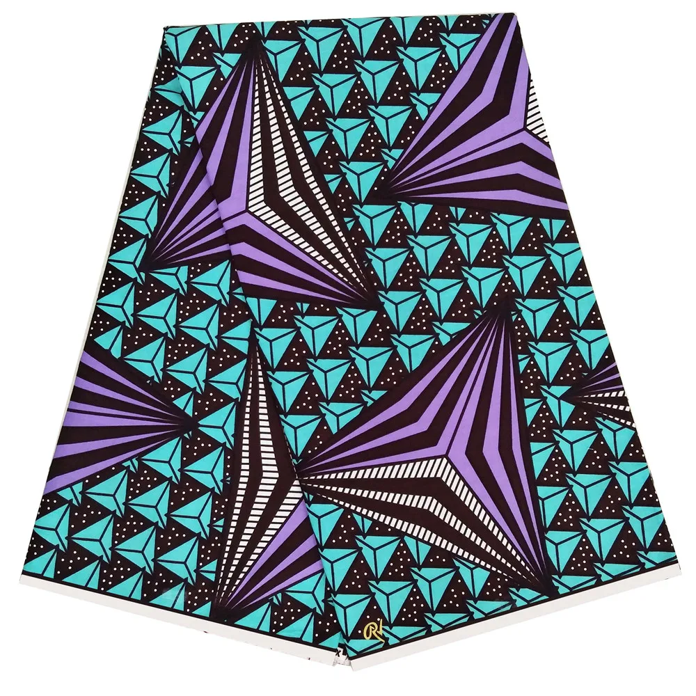 

Wrapper Dutch wax African Wax Prints Fabric 6 Yards Ankara wax fabrics printed pattern 100% cotton material