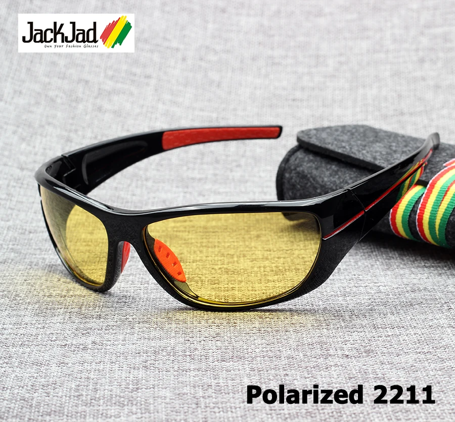 

JackJad Fashion Men Driving Polarized UV400 Sunglasses Goggles Outdoor Sport Fishing Night Vision Sun Glasses Oculos De Sol 2211
