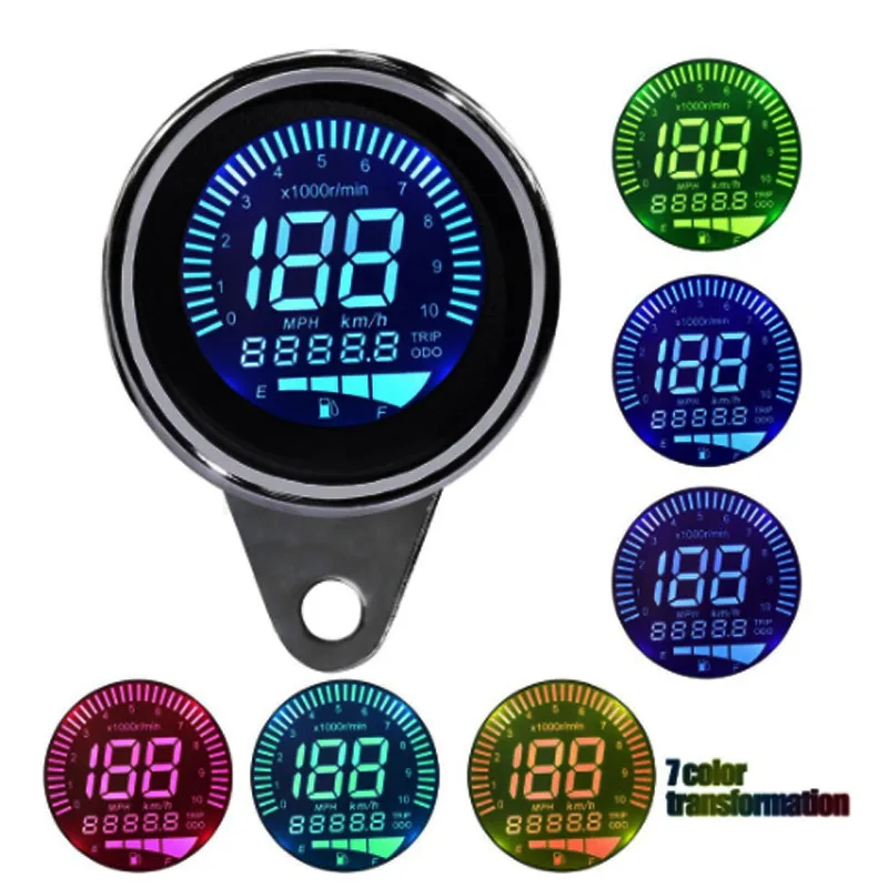 

Multicolor Motorcycle Four in One Motorcycle Meter (Speedometer, Odometer, Speed Meter, Oil Meter)