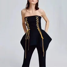 Летний модный сексуальный однотонный топ без рукавов с неровным подолом, женская футболка poleras de mujer moda modis