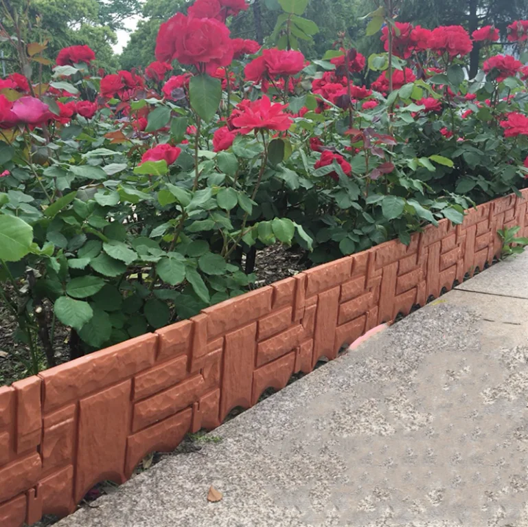 22X24CM миниатюрный искусственный кирпич пластиковый забор DIY цветочный сад патио
