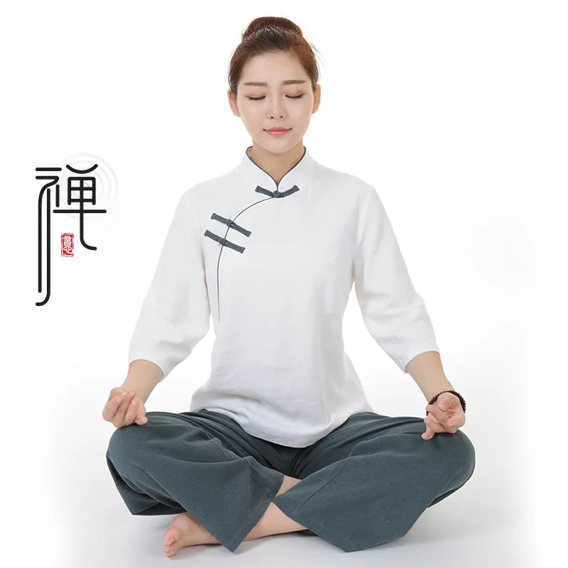 Новый китайский костюм кунг фу одежда Тай Чи Хлопковая женская taiji Taijiquan