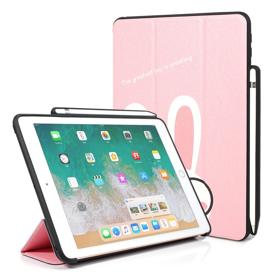 WOWCASE для iPad Air 3 /iPad Pro 10,5 чехол карандаш держатель Слот Смарт Стенд чехол для планшета для Apple iPad Air 3/Pro 10,5 Coque