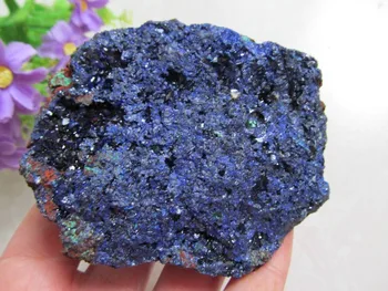 

100% Pure mineral crystal mineral azurite specimen Ore Energy Stone Raw Mineral Specimens 326g
