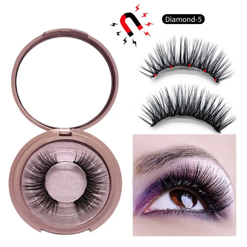 New Liquid Eyeliner+ Magnetic False Eyelashes+ Tweezer Set Makeup Long Lasting for False Eyelashes dropshipping - Цвет: 04