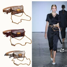 Модная поясная сумка под змеиную кожу, женская кожаная поясная сумка от известного бренда, поясная сумка с металлической пряжкой, карман для телефона N7