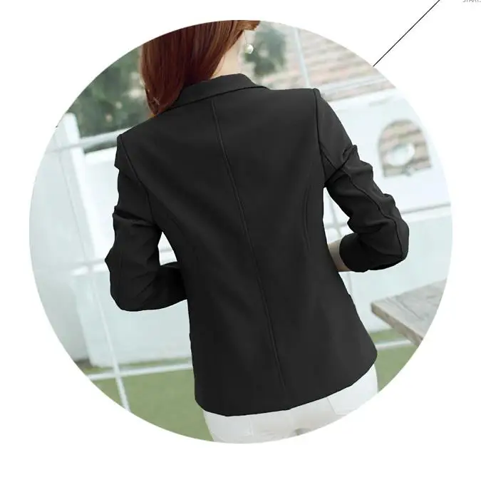 Mr.nut spring and autumn new Korean version of the slim suit female long-sleeved solid color jacket fashion ladies