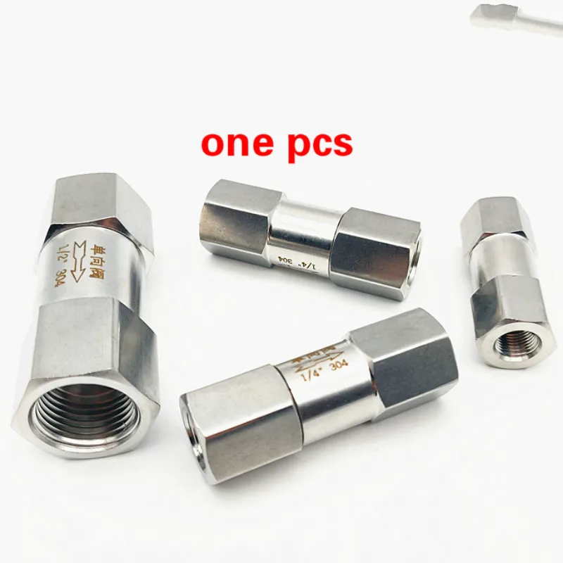 G 1/4-1 дюймовый Женский резьбовой шестигранный обратный односторонний обратный клапан из нержавеющей стали 304 высокотемпературный обратный клапан