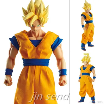 

Anime Dragon ball Z Goku DOD Cloth clothes High yellow Black hair PVC Action Figure Collection Model Toys Doll 18cm KB013
