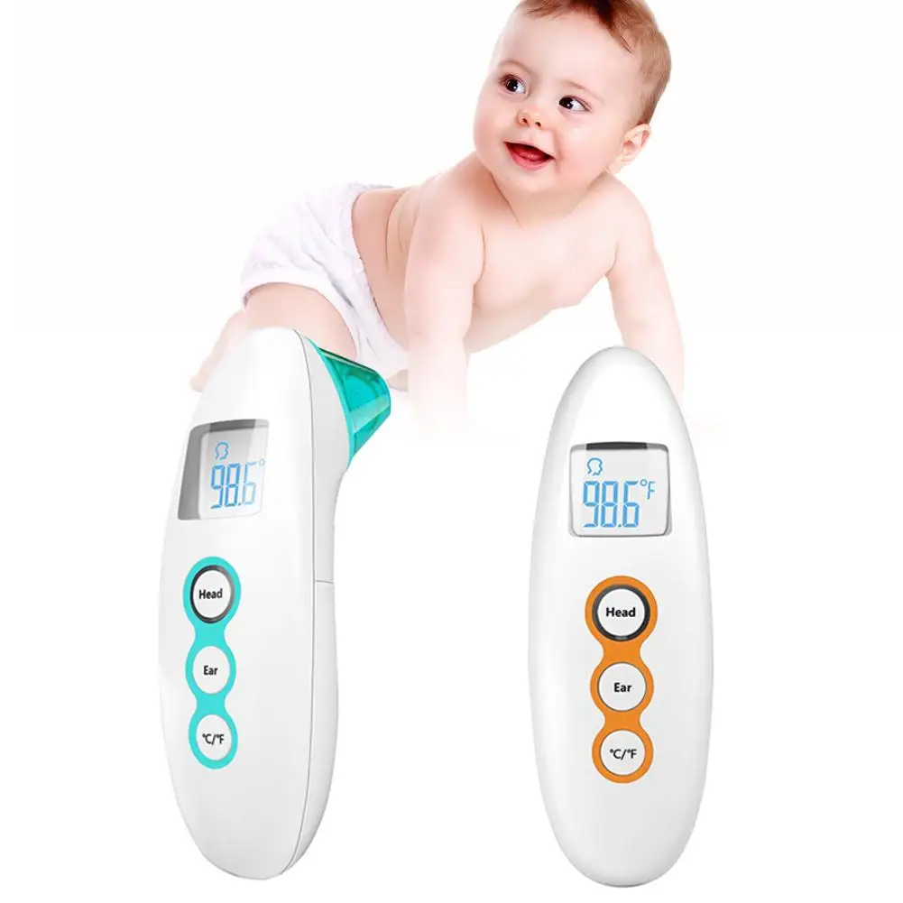 

Baby Thermometer Infrared Digital LCD Body Measurement Forehead Ear One-touch Measurement Adult Body Fever IR Kids Termometer