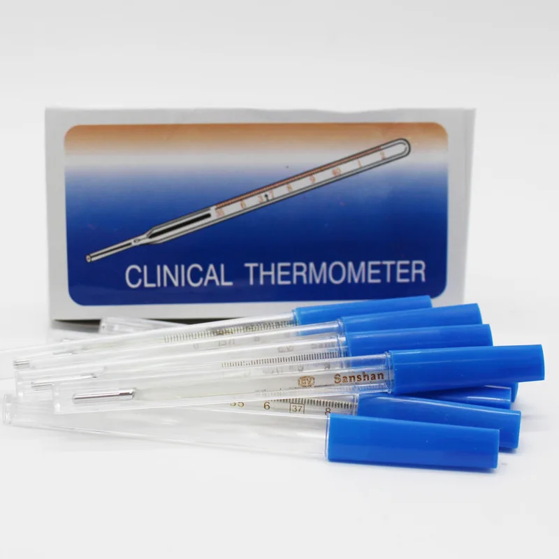 12 PC/ Box Pet Cat Dog Mercury Clinical Thermometer Pet Medical