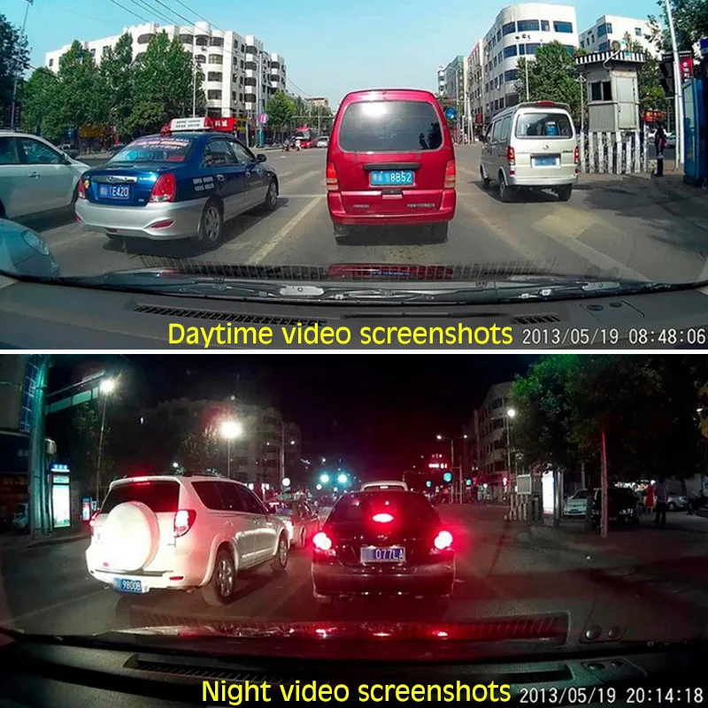 HD 2.7 Inch Car Driving Recorder Cam DVR Camera 170 Degree Angle Car Video Recorder G Sensor  Night Vision With Dual Camera Lens (11)