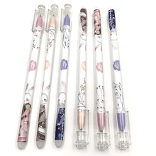 Гелевые ручки со стирающимися чернилами симпатичная детская одежда в Корейском стиле ручки 0,5 мм гелевая ручка офисные и школьные принадлежности Multi type по выбору 12 шт./компл