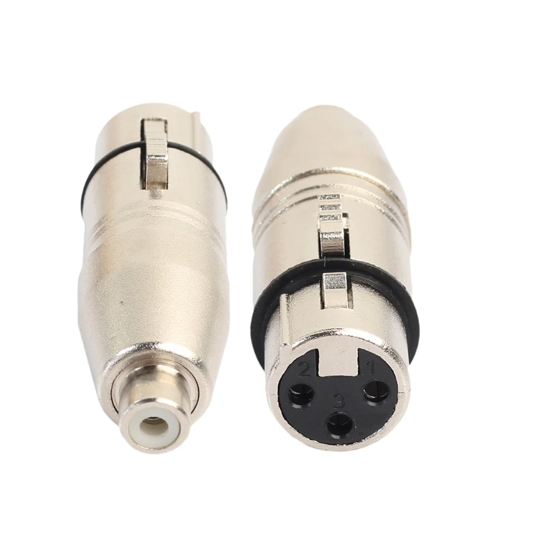 Фото 2 шт./лот XLR мама к RCA мама аудио адаптер разъем для микрофона динамика №2